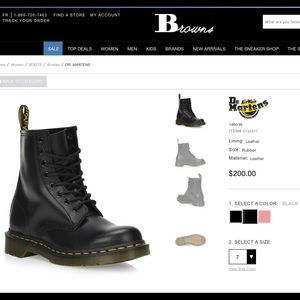 DR. MARTENS 1460 • Smooth Black Leather